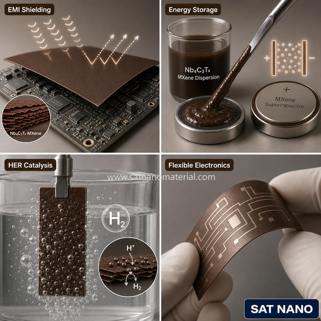 Single Layer Niobium carbide Nb4C3Tx MXene dispersion