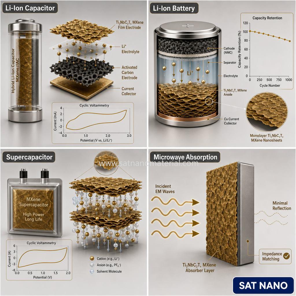 Single layer Titanium Niobium Carbide Ti2NbC2Tx MXene powder